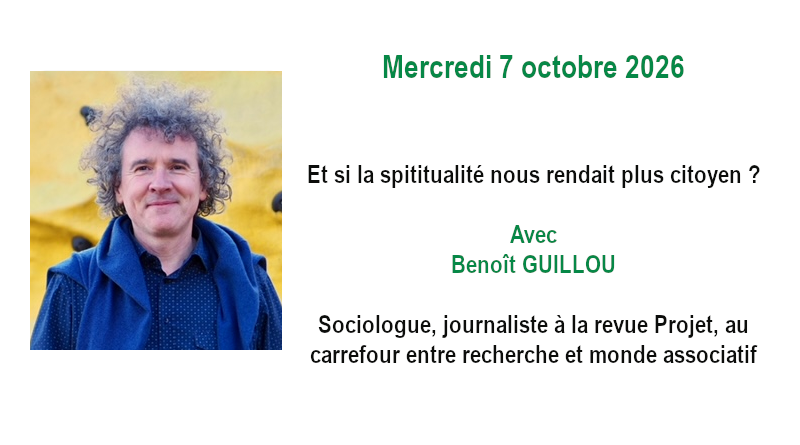 Notre Prochaine conférence : le 7 octobre 2026